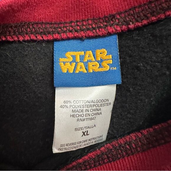 Star Wars Men’s Darth Vader Red and Black Sweatshirt - Picture 2 of 6